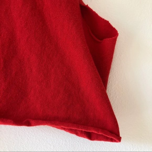 Vintage cropped tank top Wildcats raw edge tee L - Picture 4 of 5